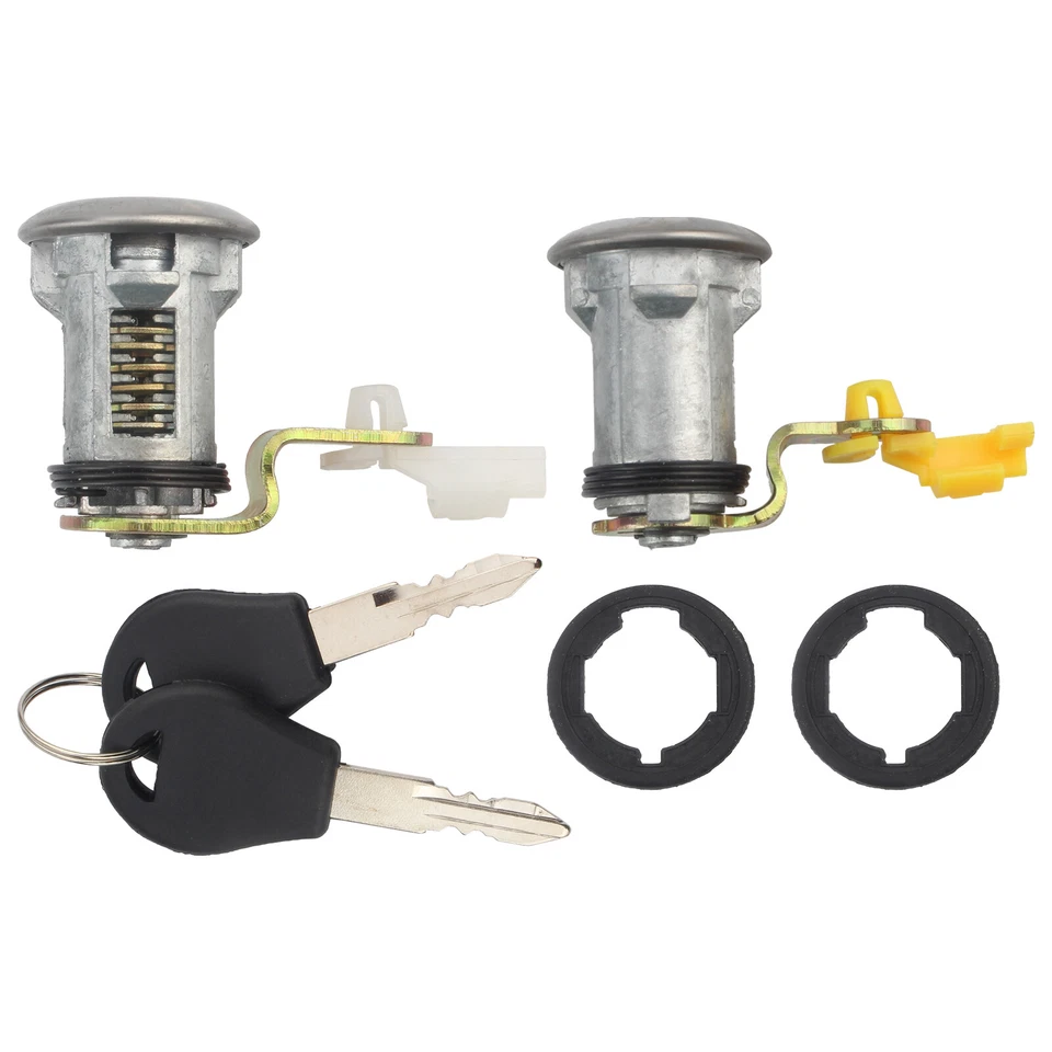 Juego de cerraduras de puerta con llaves para camioneta Nissan 1991 1992 1993 1994 1995 1996 1997 1998 Foto 2 de 4