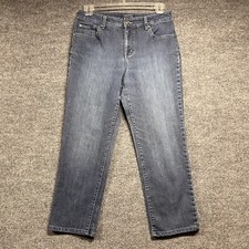 Bandolino Jeans Women's 10 Mandie Straight Leg Dark Wash Denim Pants