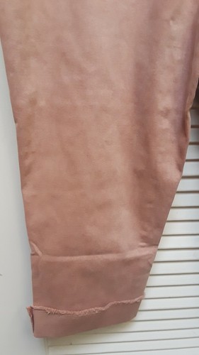 LANE BRYANT 16 20 GIRLFRIEND CROP Jeans Pants 1X 2X Peach Rolled Raw Cuff - Picture 6 of 11
