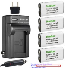 Kastar Battery AC Charger for Toshiba CRV3 PDR-2300 PDR-3300 PDR-3320 PDR-4300