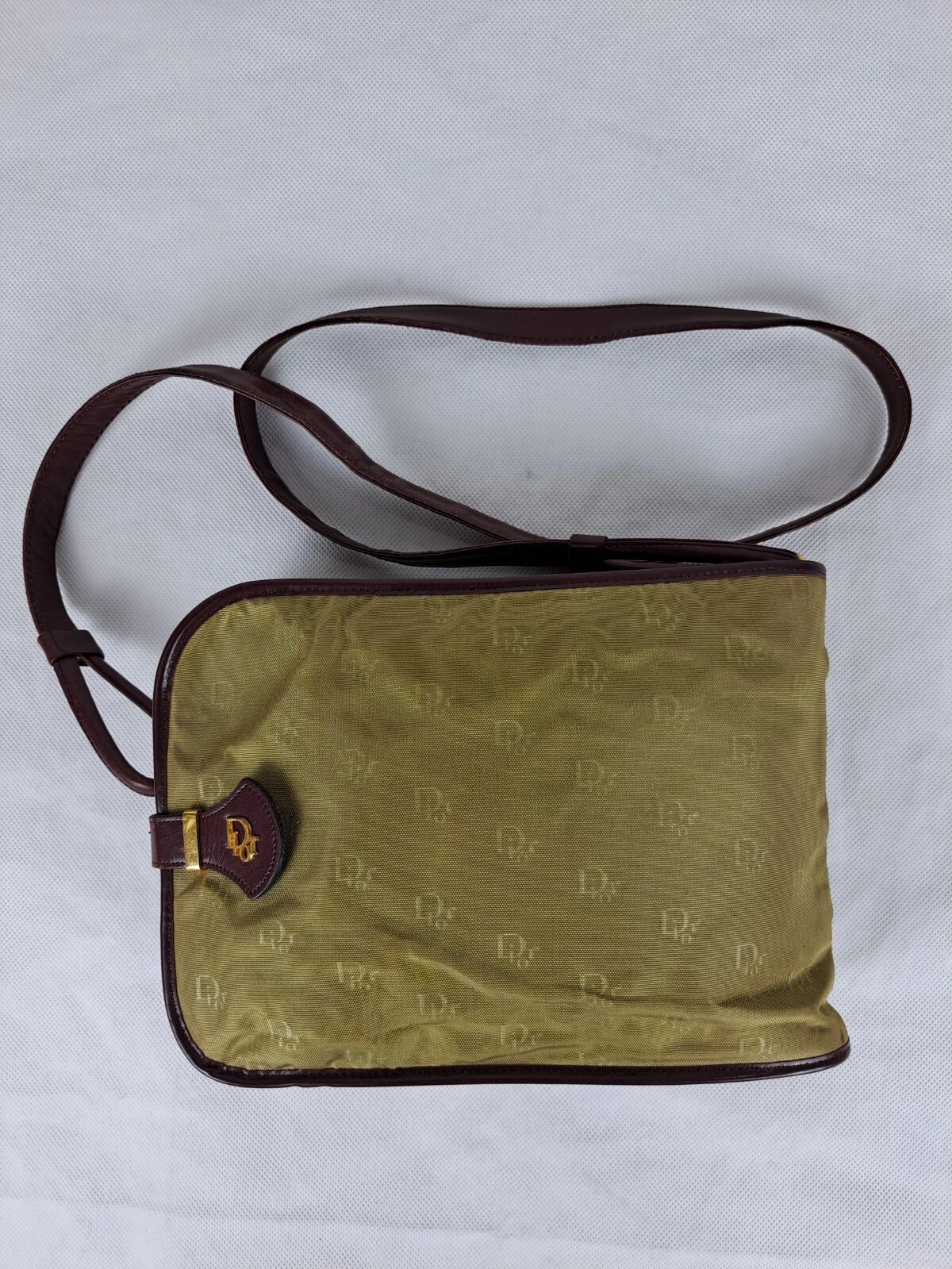 Sac bandoulière Christian DIOR Trotter vintage avec breloque Diorissimo Made in France
