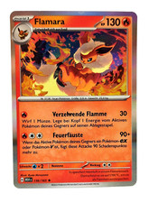 Pokemon Karte: Flamara Holo 136/165 Pokemon 151 MEW Deutsch NM