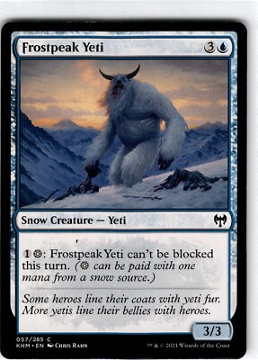 Magic the Gathering MTG Kaldheim Frostpeak Yeti 057/285