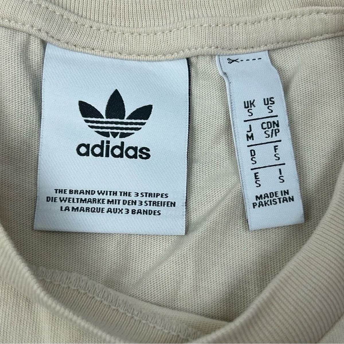 Adidas Men's ADICOLOR TREFOIL TEE Magic Beige Size Small | eBay