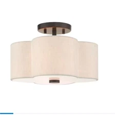 Livex Lighting 58062-92 Solstice Semi-Flush Mount English Bronze