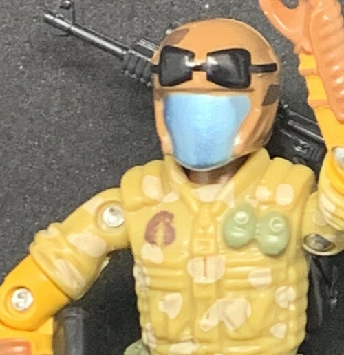 New Gi Joe Black Major Cobra Desert Scorpion Viper IG Exclusive Very Limited - Imagem 4 de 4