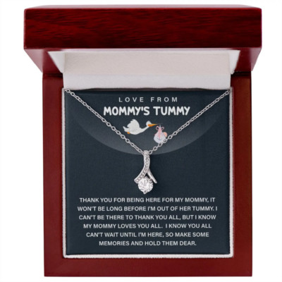 To My Mommy Alluring Beauty Necklace Gifts, Congratulations Gifts for New Mom