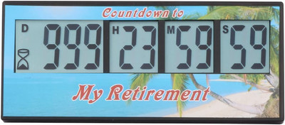 Digital Retirement Countdown Timer 999 Days Count down Timer