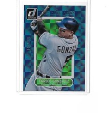 2014 DONRUSS BASEBALL THE ELITE SERIES CARLOS GONZALEZ #7 (438/999)