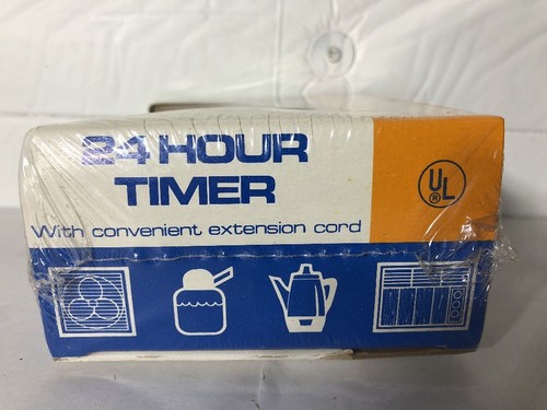 NOS Ingraham 24 Stunden Timer Kabel Typ Modell Nr. 12-036 Vintage neu versiegelt - Bild 9 von 12