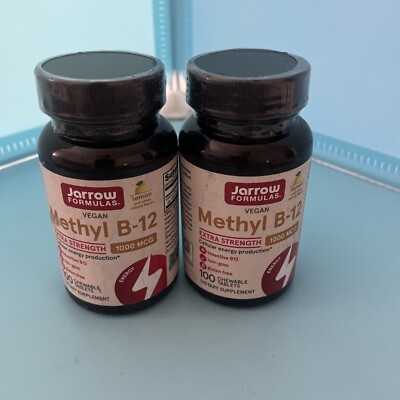 Jarrow Formulas Methyl Bioactive B-12 1000 Mcg 100 Tablets Lot Of 2