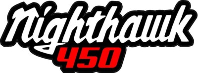 #5229m (2) 6.5'' Honda Nighthawk 450 Side CoverVintage  Decal Sticker LAMINATED