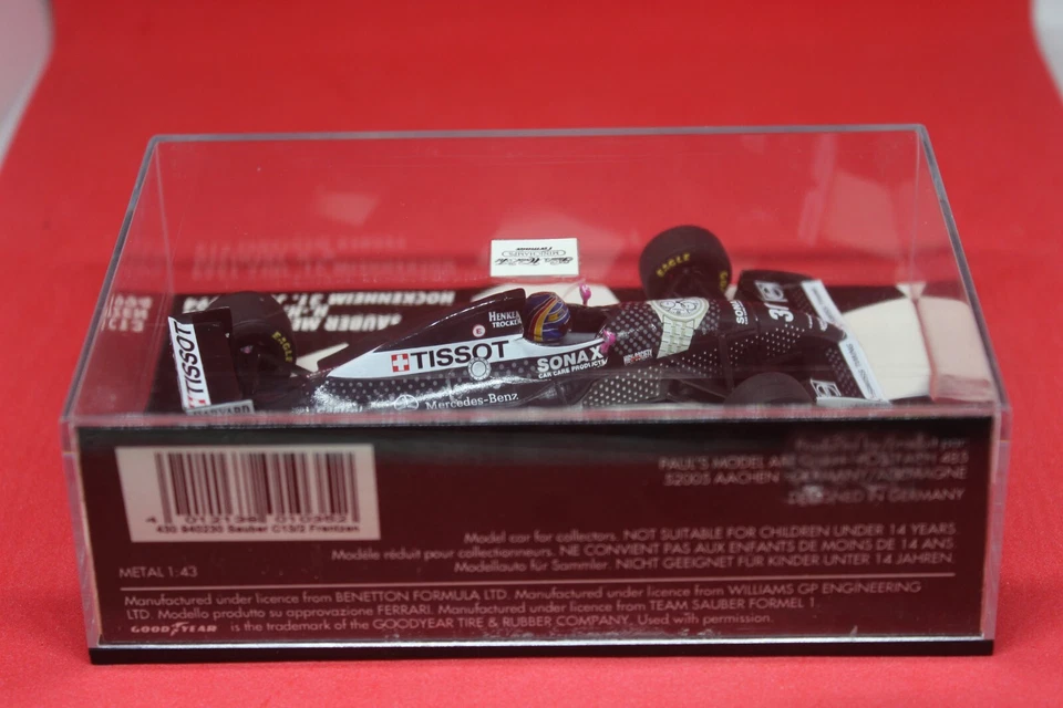 1/43 Sauber Mercedes C13 (1994) - #30 H.H. Frentzen - MINICHAMPS - Immagine 3 di 3