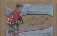 2008-09 Glacial Graphs hockey card Jonathan Toews autographed Chicago Blackhawks