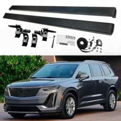 2PCS Electric Side Step Power Running Boards Fits For Cadillac XT6 2019-2025