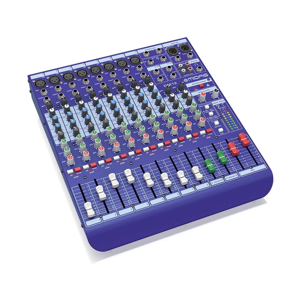 Midas DM12 12 Input Analogue Live and Studio Mixer with Midas Microphone Prea... - Image 2 of 4