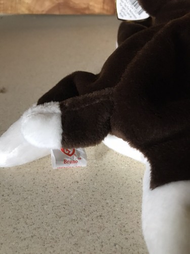 TY Beanie Baby Bruno The Dog With Tag Retired DOB: September 9th, 1997 PVC - Picture 6 of 11