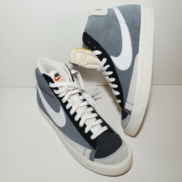 Nike Blazer Mid 77 Vintage Cool Grey Suede Black Men's Size 12 White Ci1167-001 for sale online 