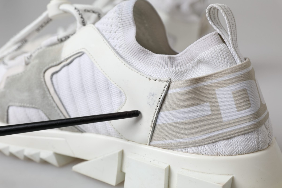 DOLCE & GABBANA Shoes White Mesh Sorrento Trekking Sneakers DOLCE & GABBANA Shoes White Mesh Sorrento Trekking Sneakers