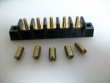KULKA 812 5 POSITION TERMINAL BLOCK WITH BRASS NUTS    812 2202 5