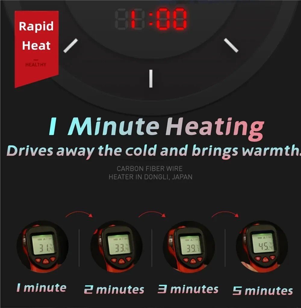 21 Areas Men Heated Jacket USB Electric Heating Vest Winter Outdoor Warm Coat - product detail image 12