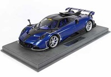 BBR - 1:18 Pagani Imola 2020 Carbon Blue - Limited Edition Resin Model with S...