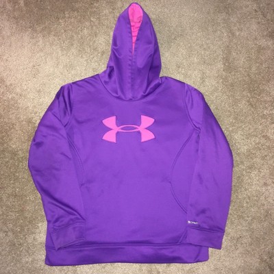 pink and purple under armour hoodie