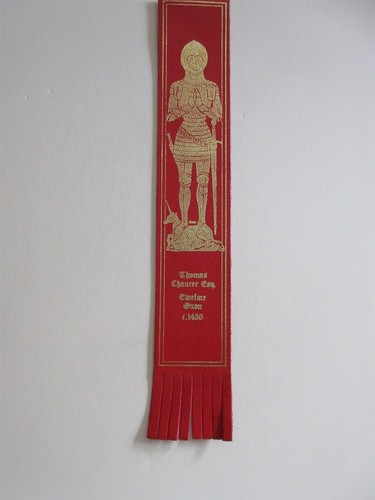 CHAUCER, Thomas (c.1367-1434), of Ewelme, Oxon leather bookmark