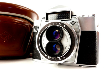 AGFA OPTIMA REFLEX  SLR Agfa Color Apotar 45mm f2,8 + Tasche ju052