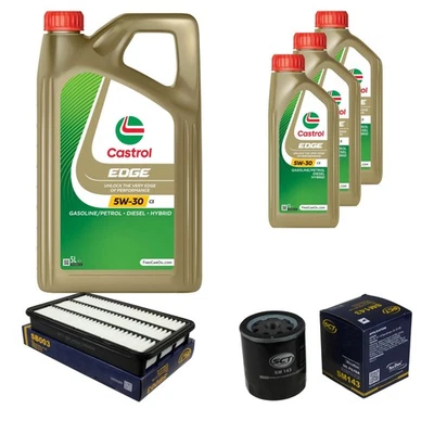 SCT Inspection Set 8L CASTROL EDGE 5W-30 C3 Pour Lexus RX 300 AWD Toyota Camry - Photo 1/4