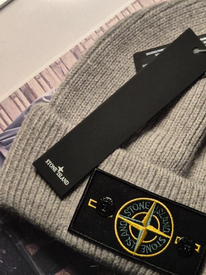 Stone Island Beanie - 全新 - 插座 - 米色 — 第 2/2 张图片