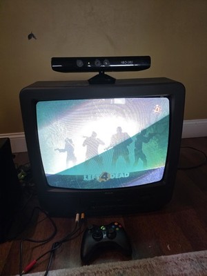 *L@@K* Microsoft Xbox 360 (4GB)  Black Console W/ Kinect & Original Controller 
