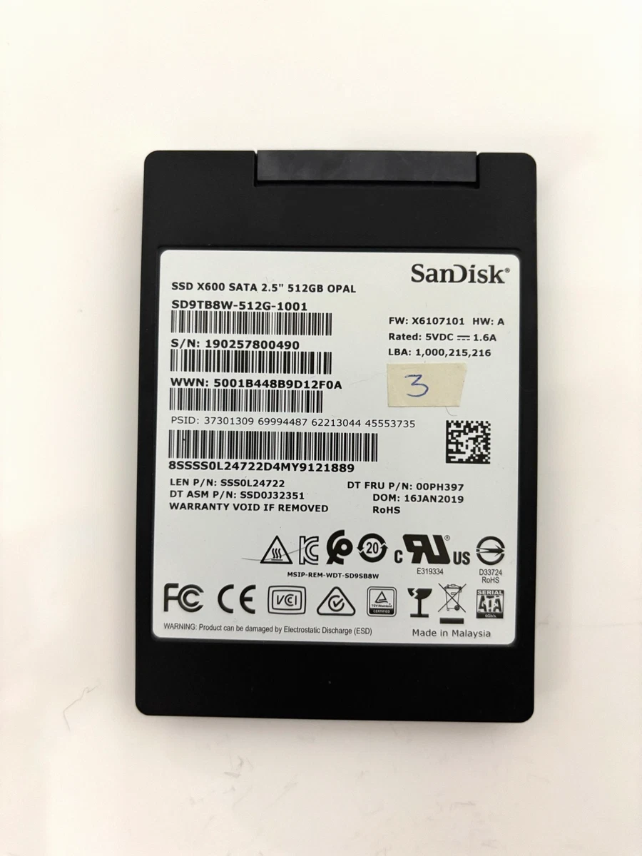 SanDisk 512 GB Solid State Drives for sale - eBay