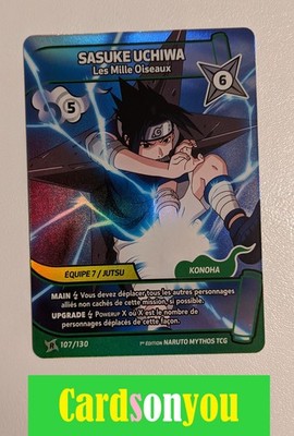 Naruto Mythos TCG ° 1. Auflage ° Konoha Shido ° Sasuke Uchiwa ° 107/130 ° Selten