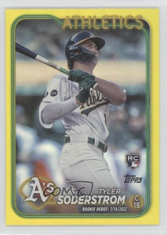 2024 Topps Update Rookie Debut Yellow Tyler Soderstrom #US116 1hn2