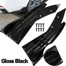 Car Universal Bumper Spoiler Rear Lip Angle Splitter Diffuser Winglet Side Skirt