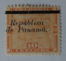 Sello de Panamá, 1903-04, sc#134, como nuevo, con bisagras, original