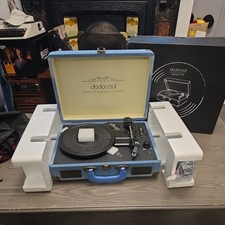 Vinyl Record Player, dodocool Vintage Turntable 3-Speed with Blue Tooth,...