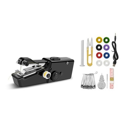 Handheld Mini Sewing Machine Stitch Electric Compact Tool Set w/ Accessories