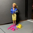 Vtg ‘93 Camp Barbie Teresa Doll With Sleeping Bag Backpack & Accessories