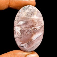 100 Natural Moss Agate Loose Gemstone Oval Shape Cabochon 49 Ct 41X27X5 mm