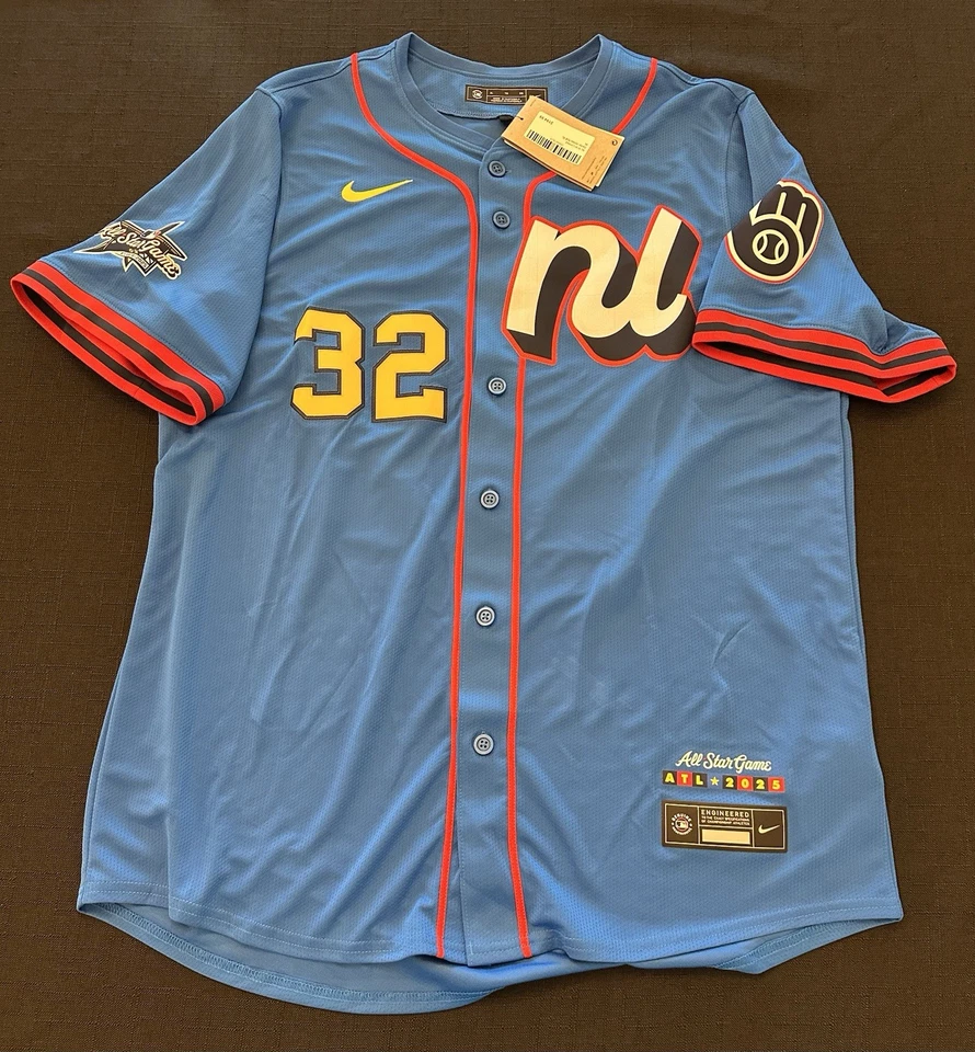 Jacob Misiorowski Signed Authentic 2025 All Star Jersey Auto Brewers PSA COA - Image 4 of 4