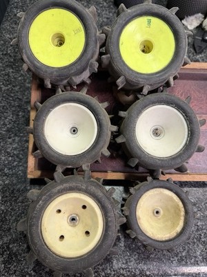 (6) Vintage Front PROLINE Sand Paws  RC10T / Yellow Losi XXT 2.2 Pin Style