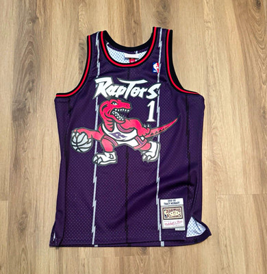 Mitchell & Ness Raptors Tracy McGrady #1 Swingman Jersey M Purple NBA