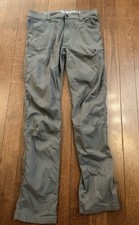 Men  s Wrangler All Terrain Gear 5 Pocket Performance Pants 34x34 Gray 34