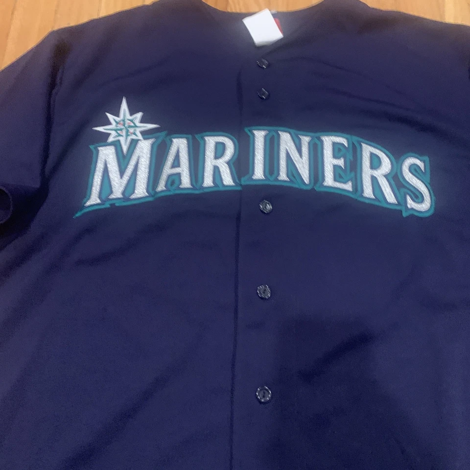 Majestic Seattle Mariners MLB Camiseta de Béisbol De Colección Hernández Talla XL Foto 3 de 4