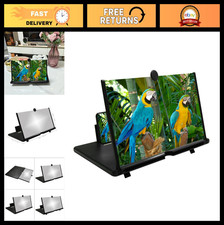 12" 3D HD Screen Magnifier Projector for Movies, Videos, Gaming - Foldable Hol
