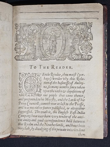 1624 EAST INDIA COMPANY True Relation Uniust CRUEL BARBAROUS Proceedings AMBOYNA - Picture 21 of 22