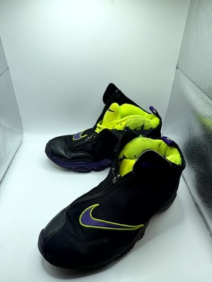 Nike Air Zoom Flight The Glove Lakers 616772-003 Mens 8 Sneaker Black Basketball