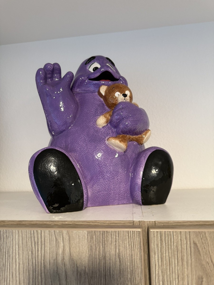 美品 1997年 マクドナルド グリマス クッキージャー インテリア雑貨陶器 Vintage- Grimace -cookie jar -McDonald's-1997 | eBay